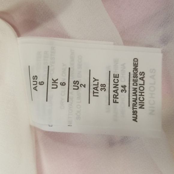 💕NICHOLAS THE LABEL💕 Danielle Dress ~ Bassett Floral Print US 2 NWT - Picture 13 of 14